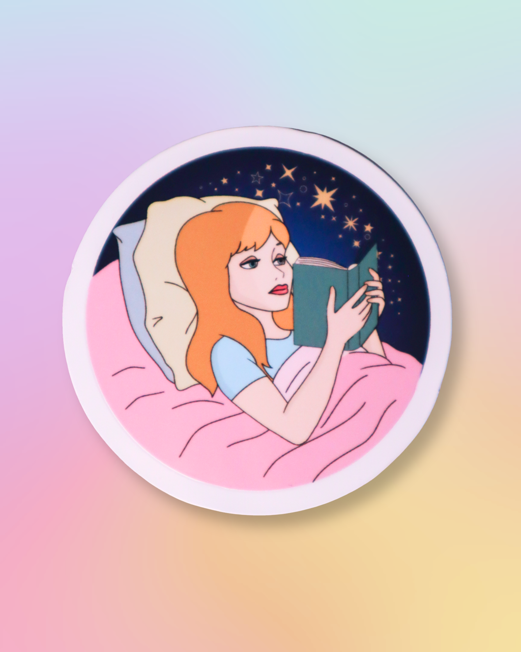 Sleepy Reader Sticker