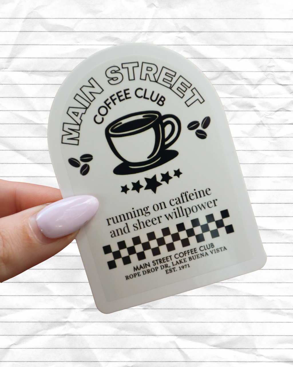 Main Street Coffee Club Sticker