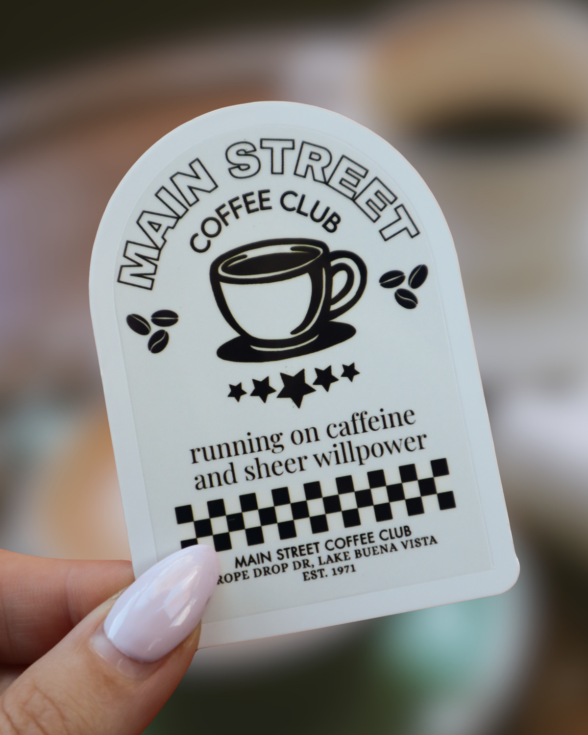 Main Street Coffee Club Sticker