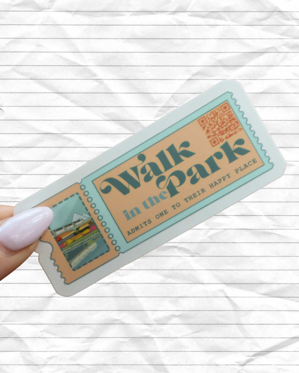 Walk in The Park - Epcot Ticket Sticker