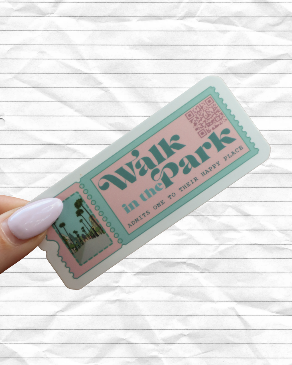 Walk in The Park - Hollywood Studios Ticket Sticker