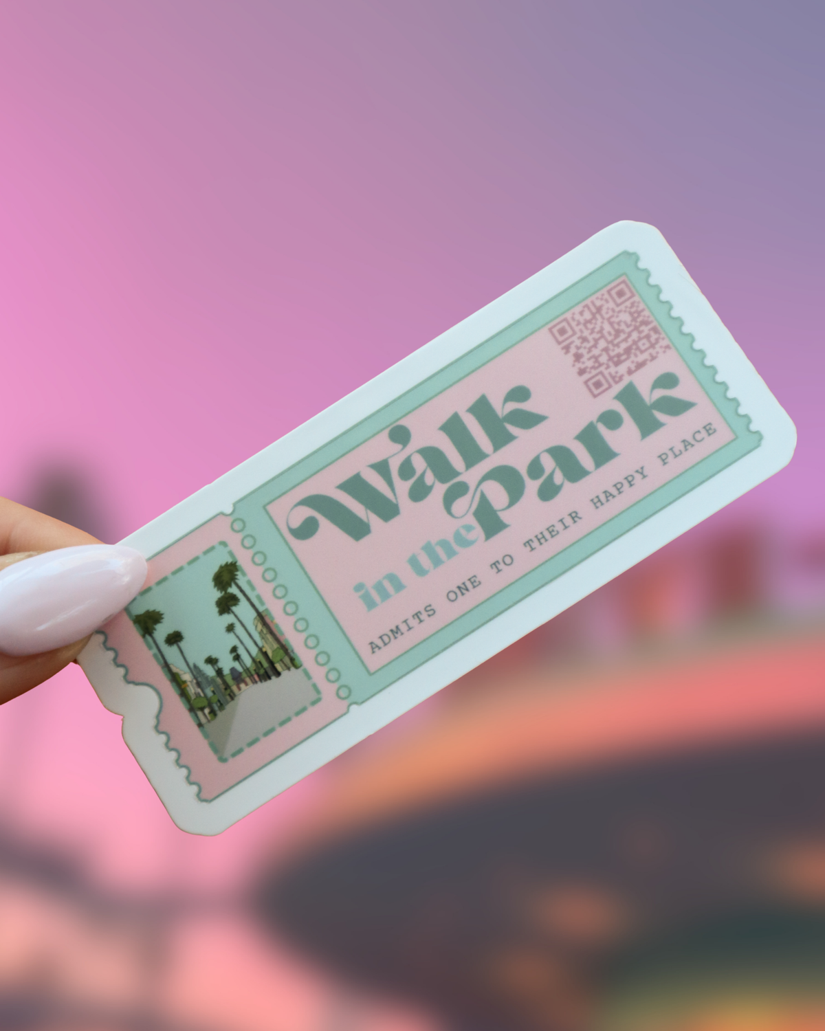 Walk in The Park - Hollywood Studios Ticket Sticker