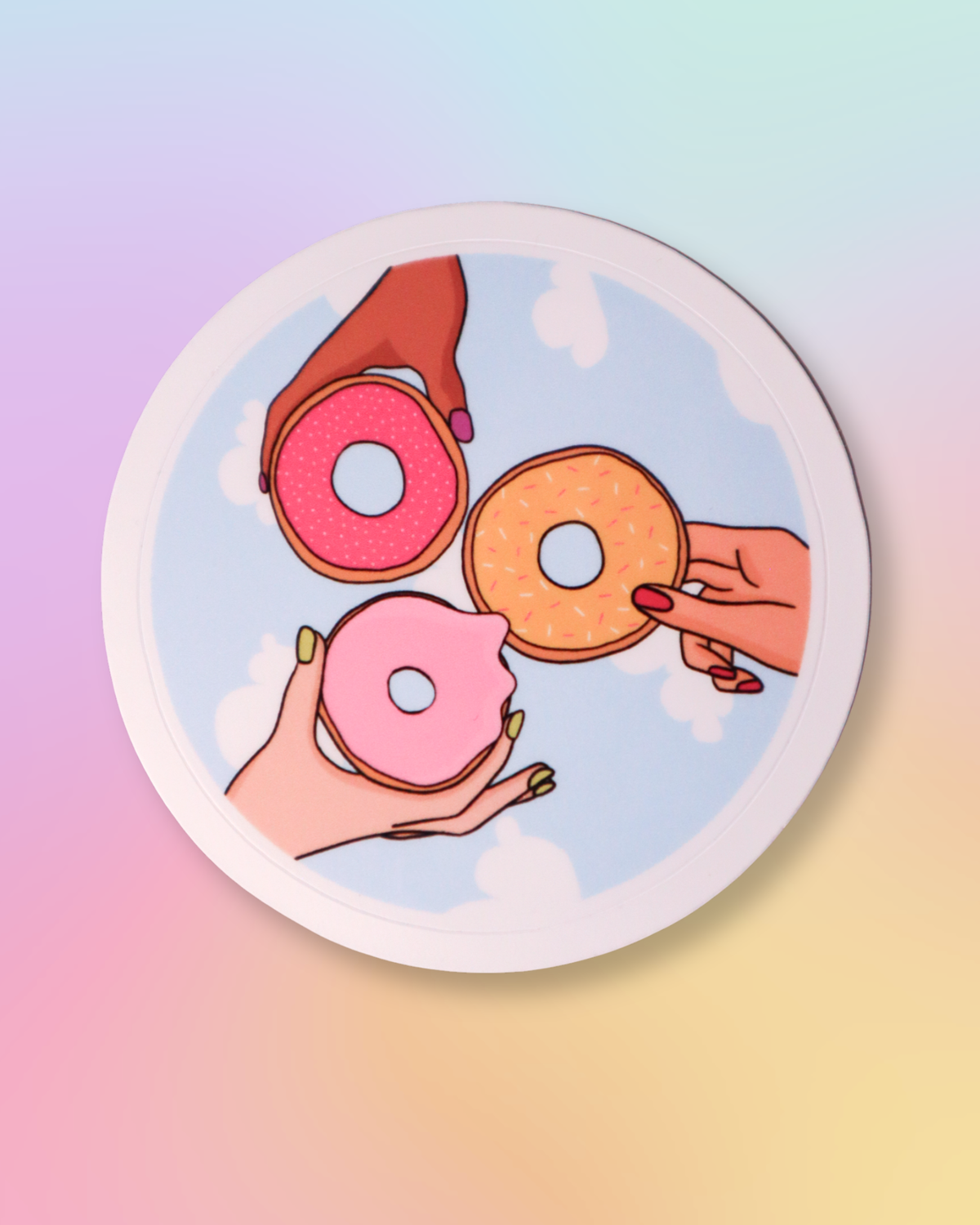 Donut 'Hidden Mickey' Sticker