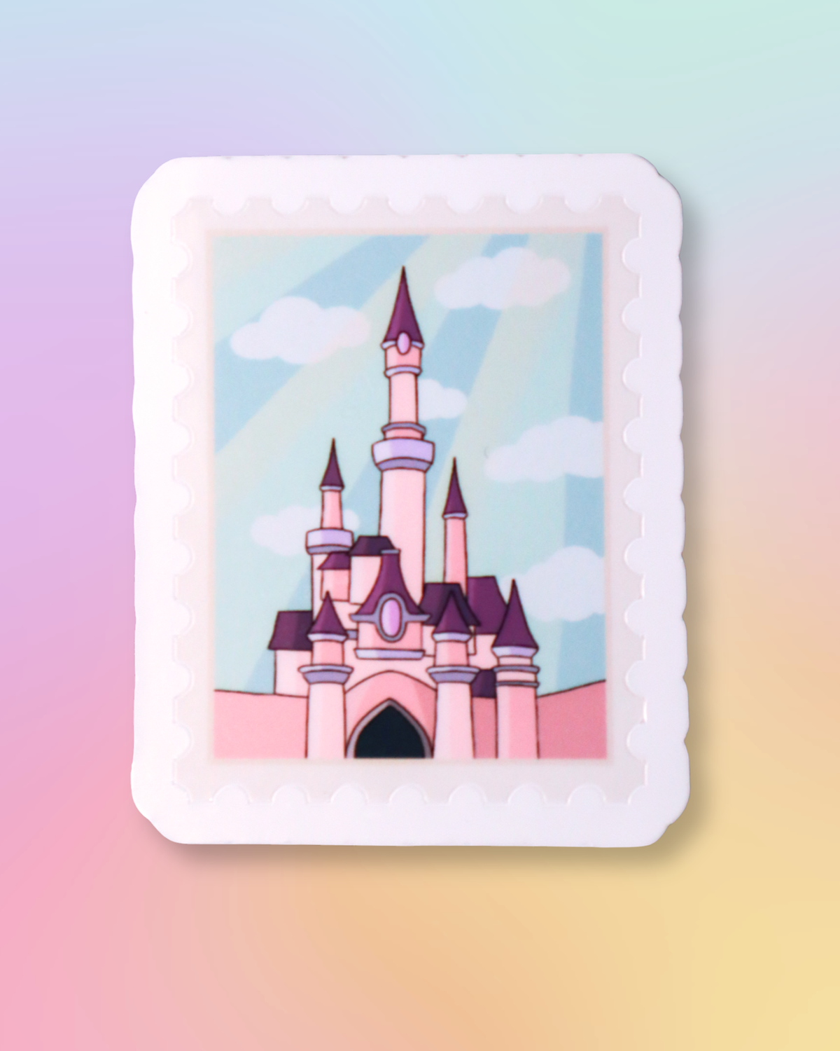 Sleeping Beauty's Castle 'Travel Stamp' Sticker
