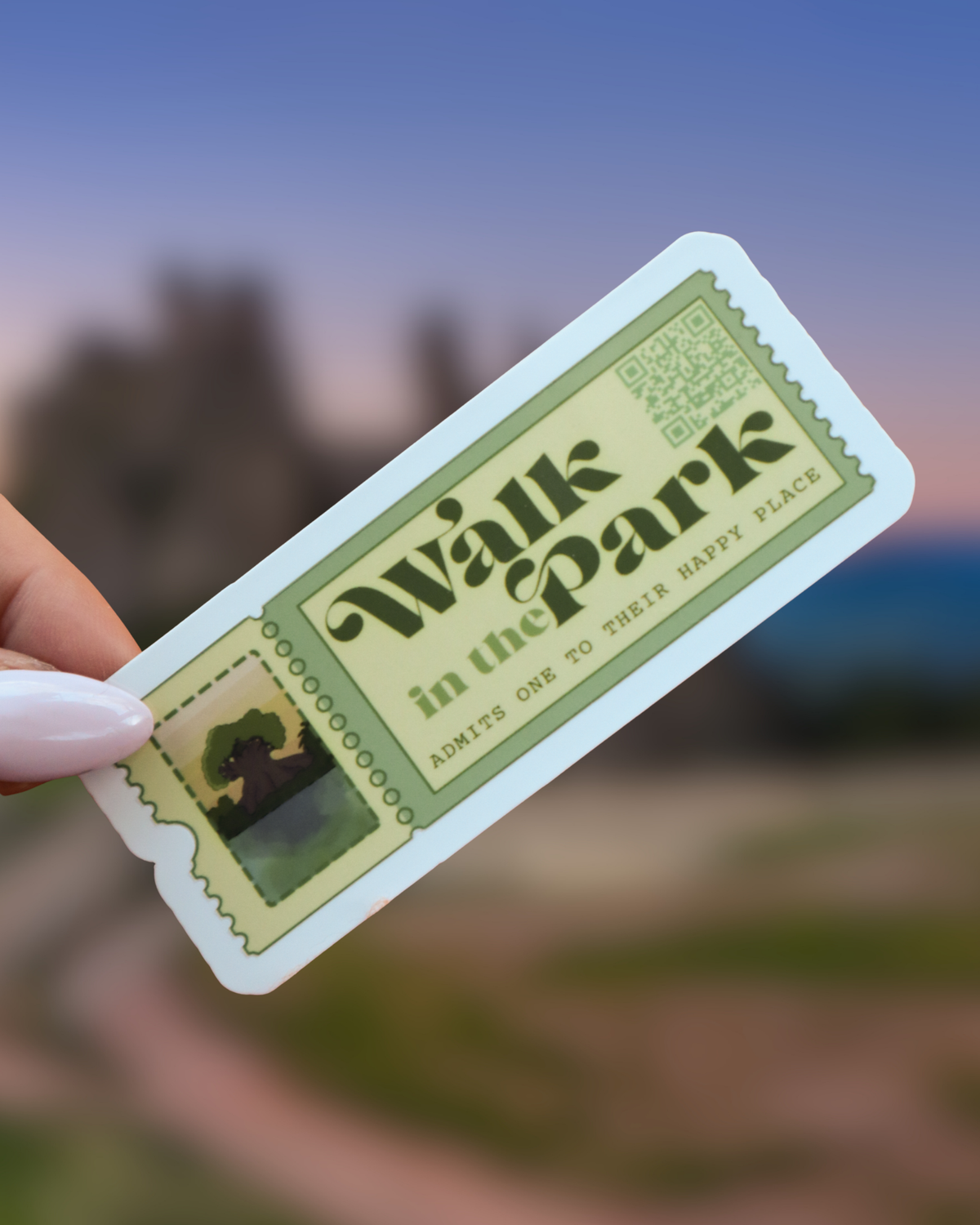 Walk in The Park - Animal Kingdom Ticket Sticker