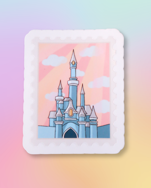 Cinderella's Castle 'Travel Stamp' Sticker