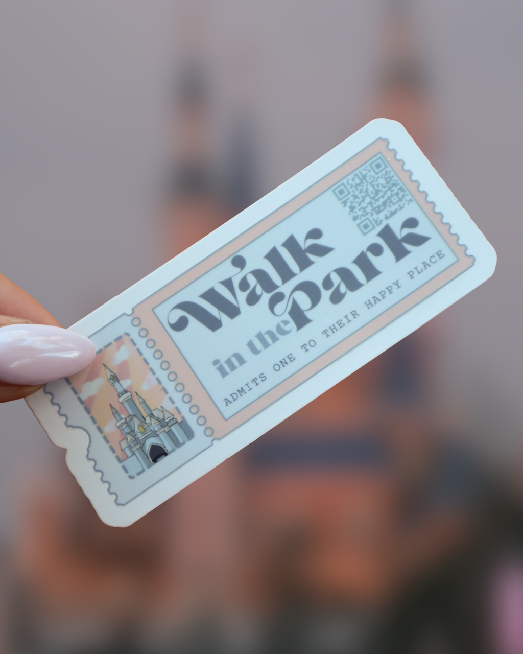 Walk in The Park - Magic Kingdom Ticket Sticker