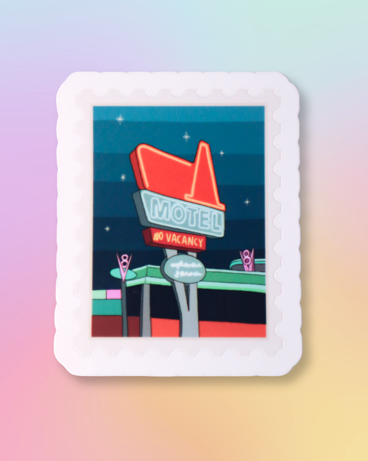 Cosy Cone Motel 'Travel Stamp' Sticker