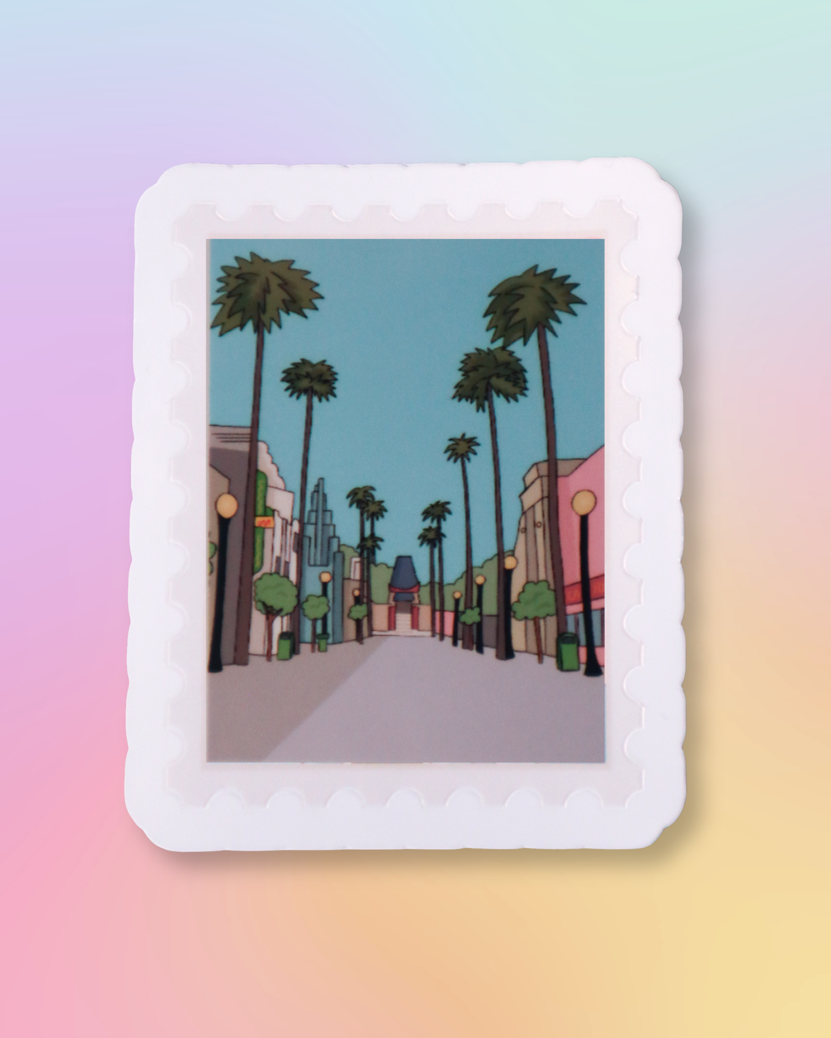 Hollywood 'Travel Stamp' Sticker