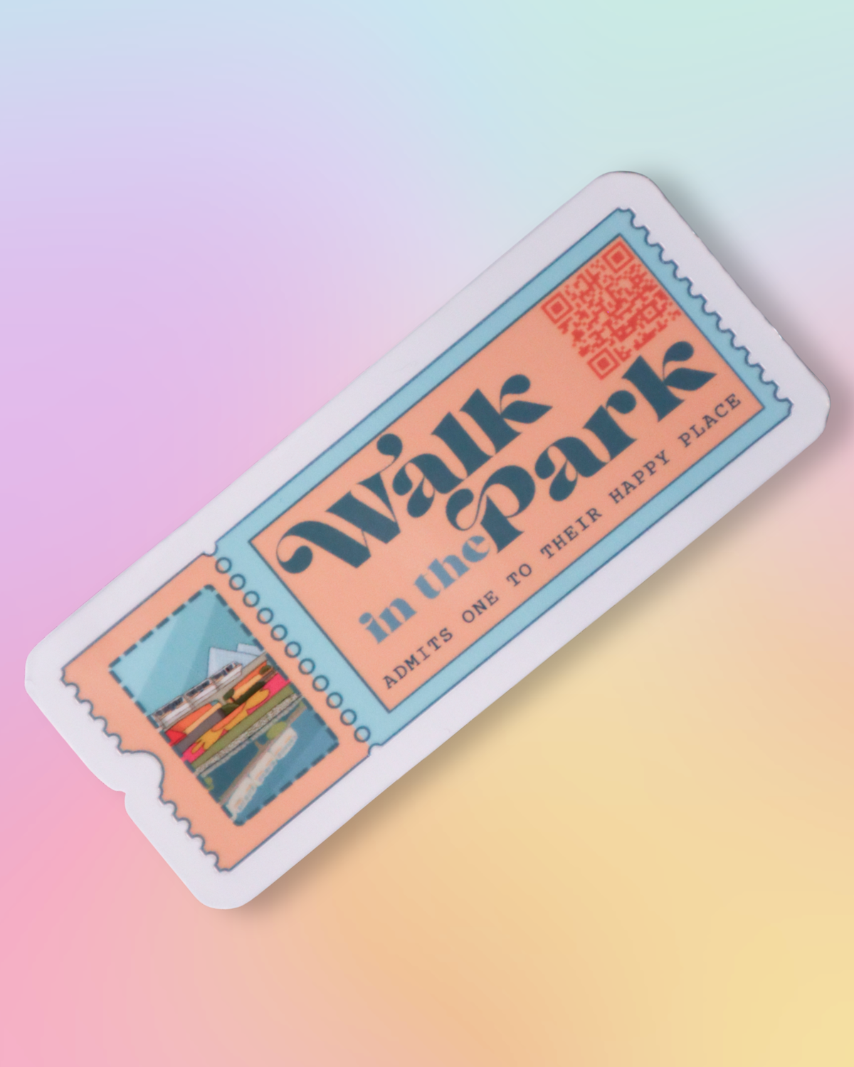 Walk in The Park - Epcot Ticket Sticker