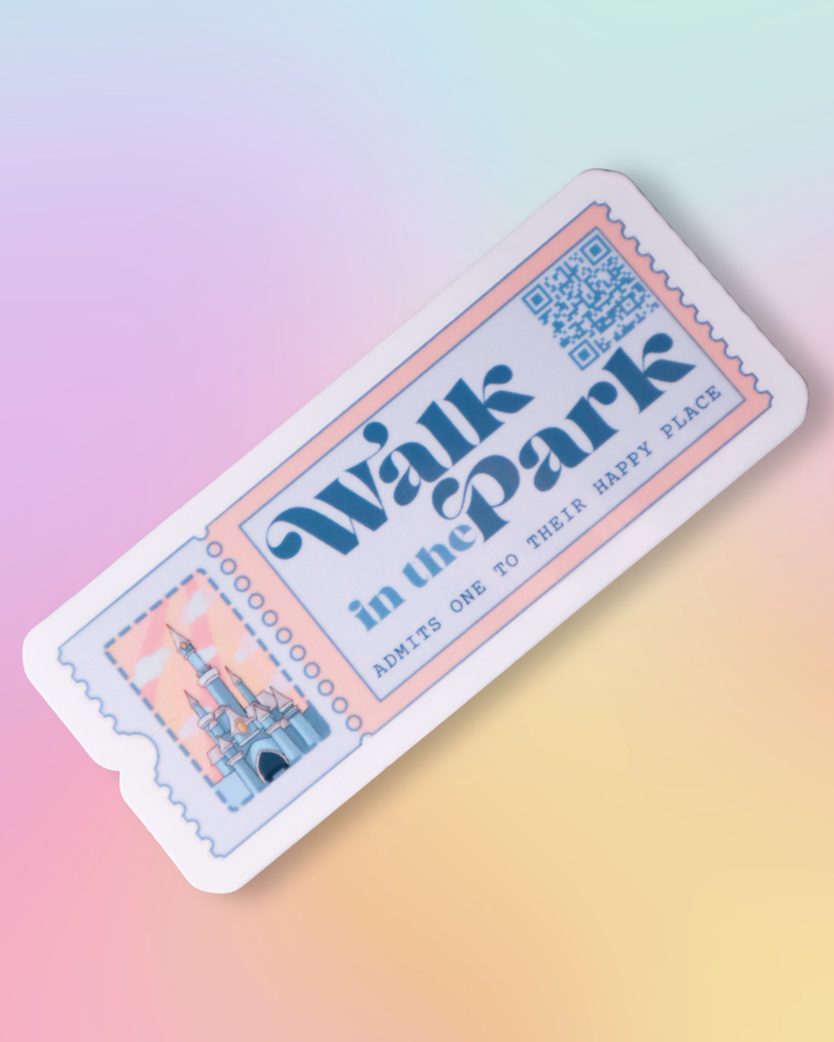 Walk in The Park - Magic Kingdom Ticket Sticker