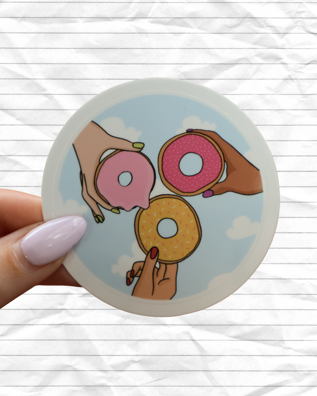 Donut 'Hidden Mickey' Sticker