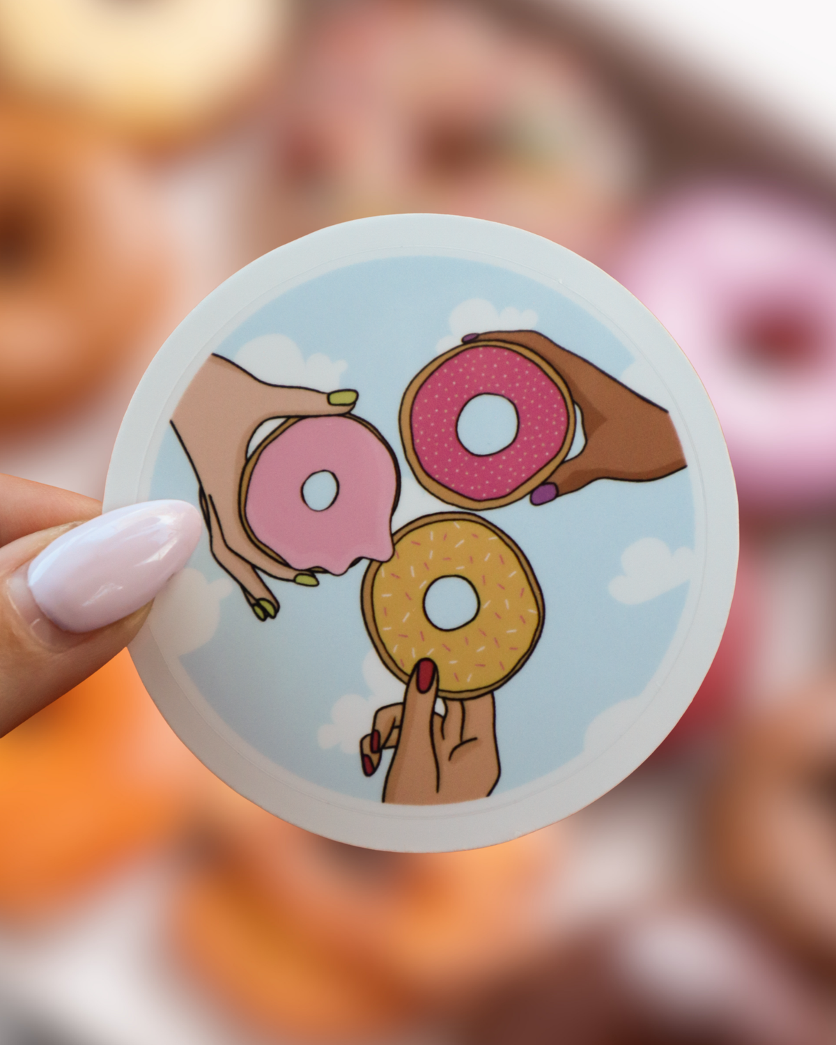 Donut 'Hidden Mickey' Sticker