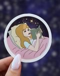 Sleepy Reader Sticker