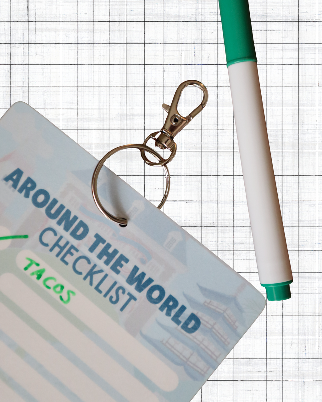 Drink Around The World Checklist - Re-usable, pen included