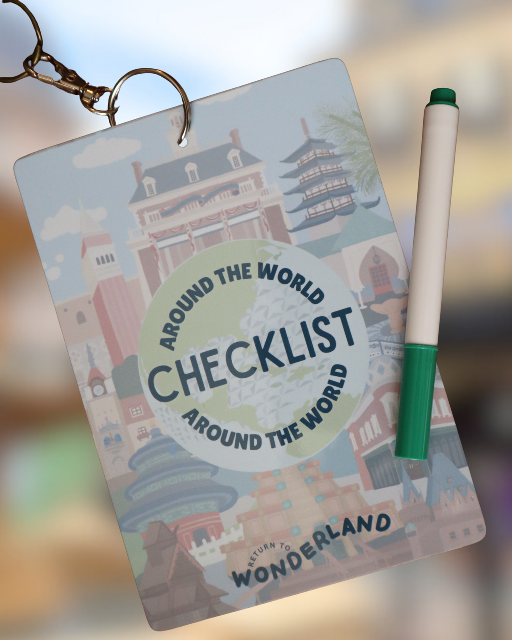 Drink Around The World Checklist - Re-usable, pen included