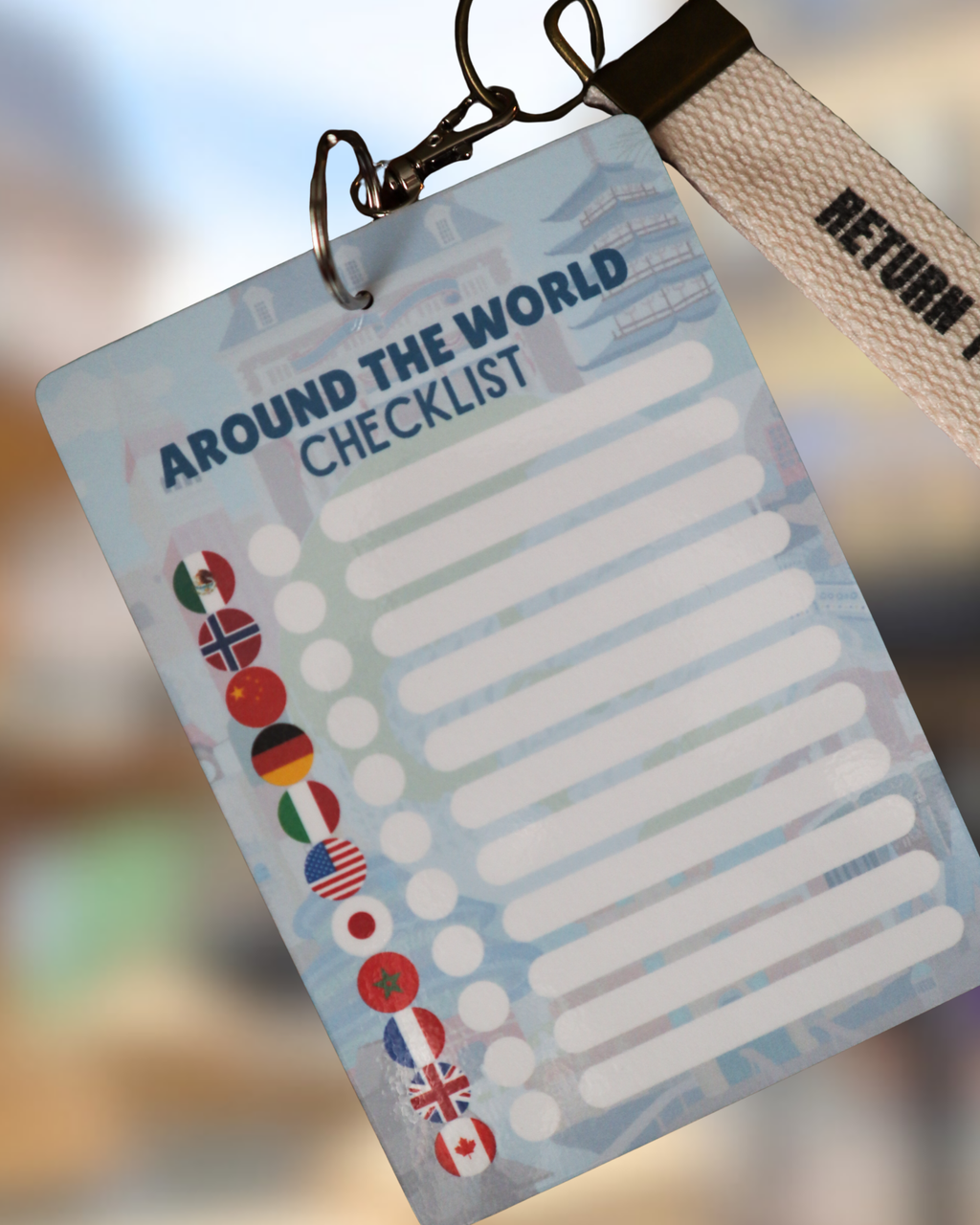 Drink Around The World Checklist - Re-usable, pen included