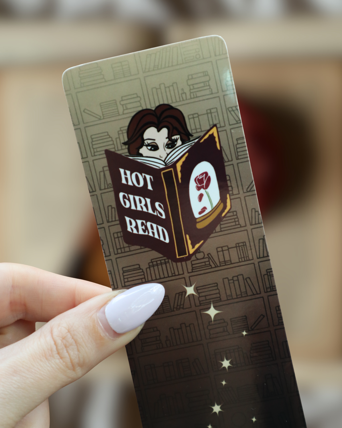 Hot Girls Read Laminated Bookmark