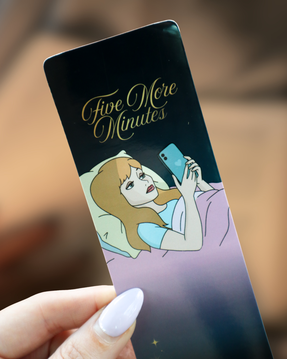 Five More Minutes Laminated Bookmark