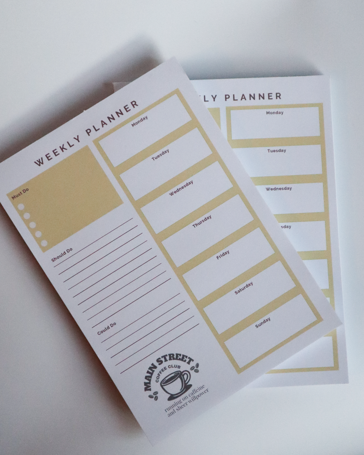 Weekly Priorities Planner A5 Tear Off Notepad