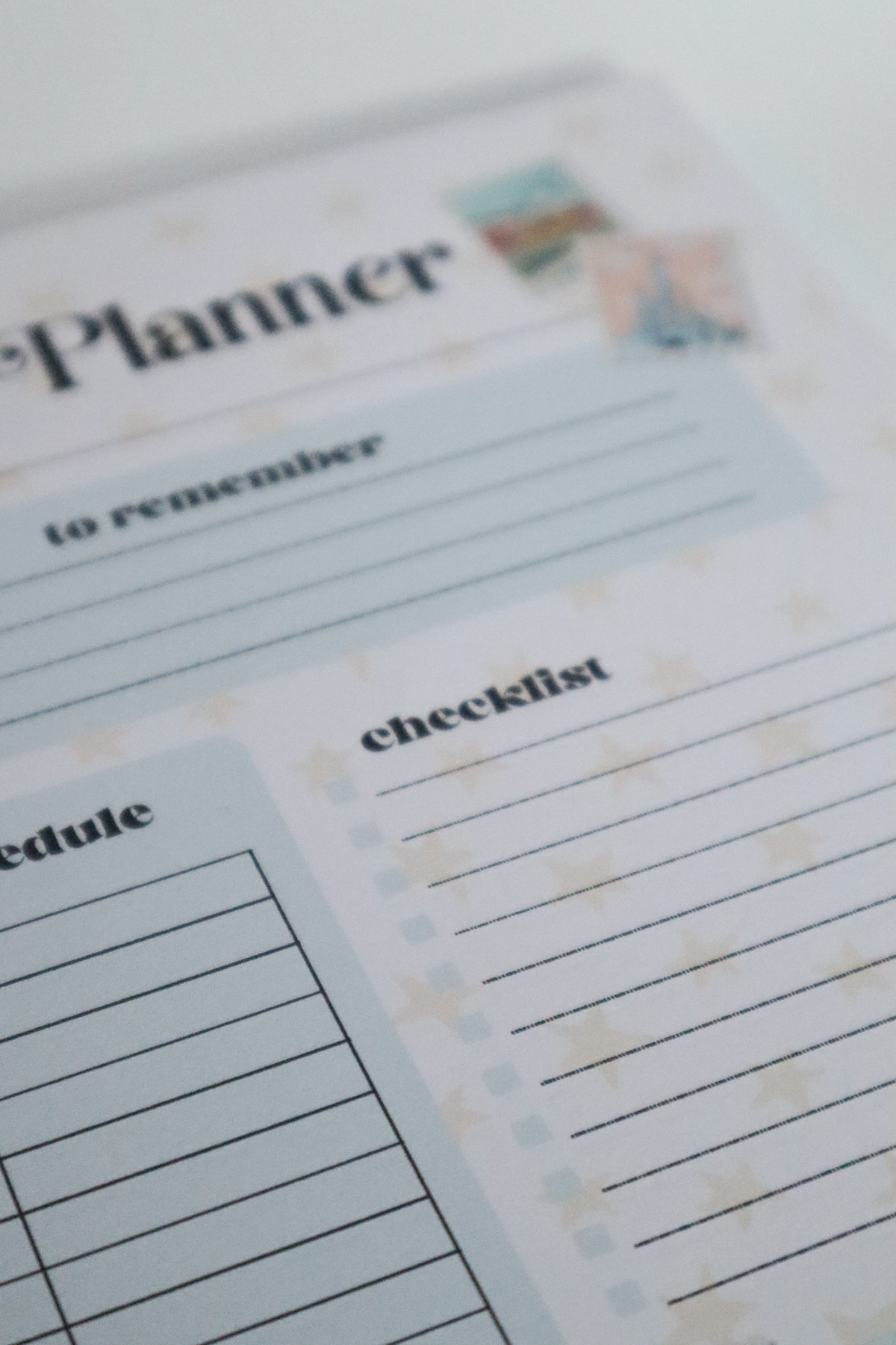 Theme Park Planner A5 Tear Off Notepad