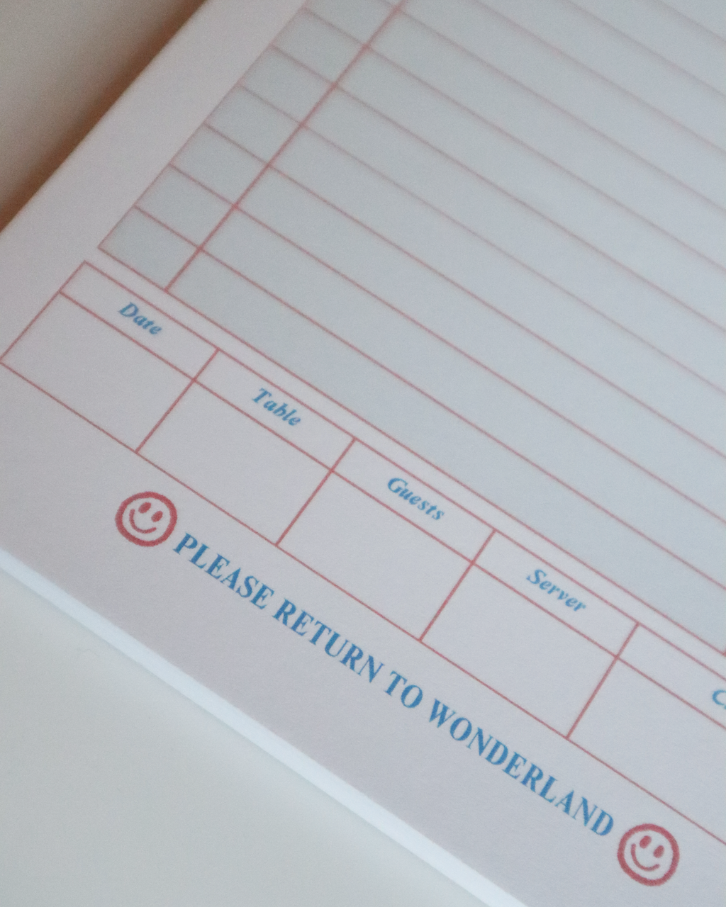 Guest Check A5 Tear Off Notepad