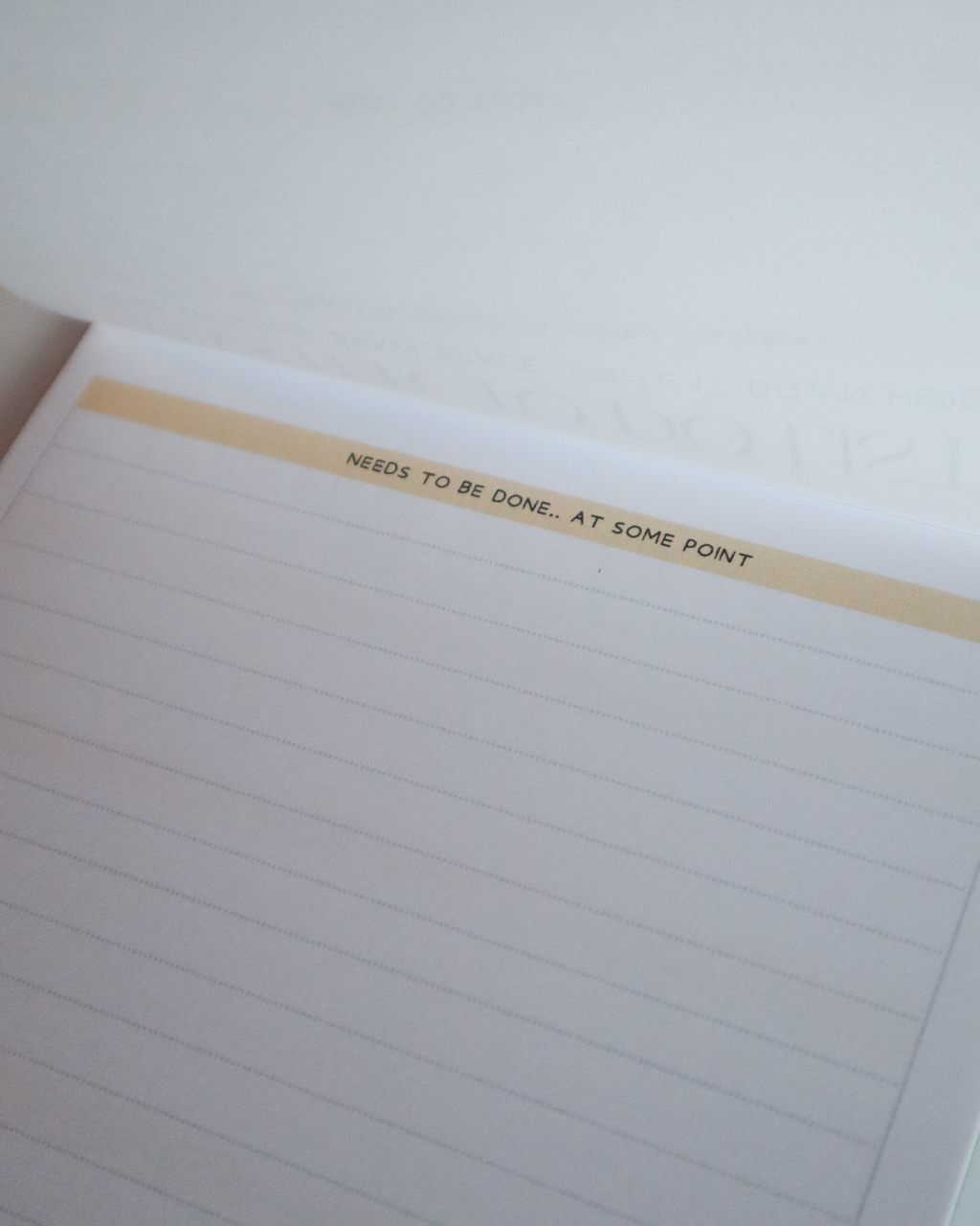 Master To-Do List A5 Tear Off Notepad