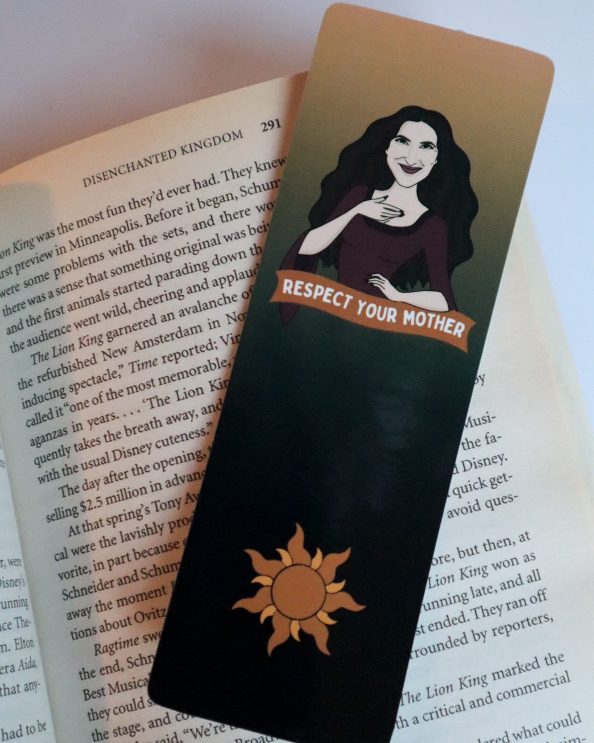 Respect Your Mother Laminated Bookmark