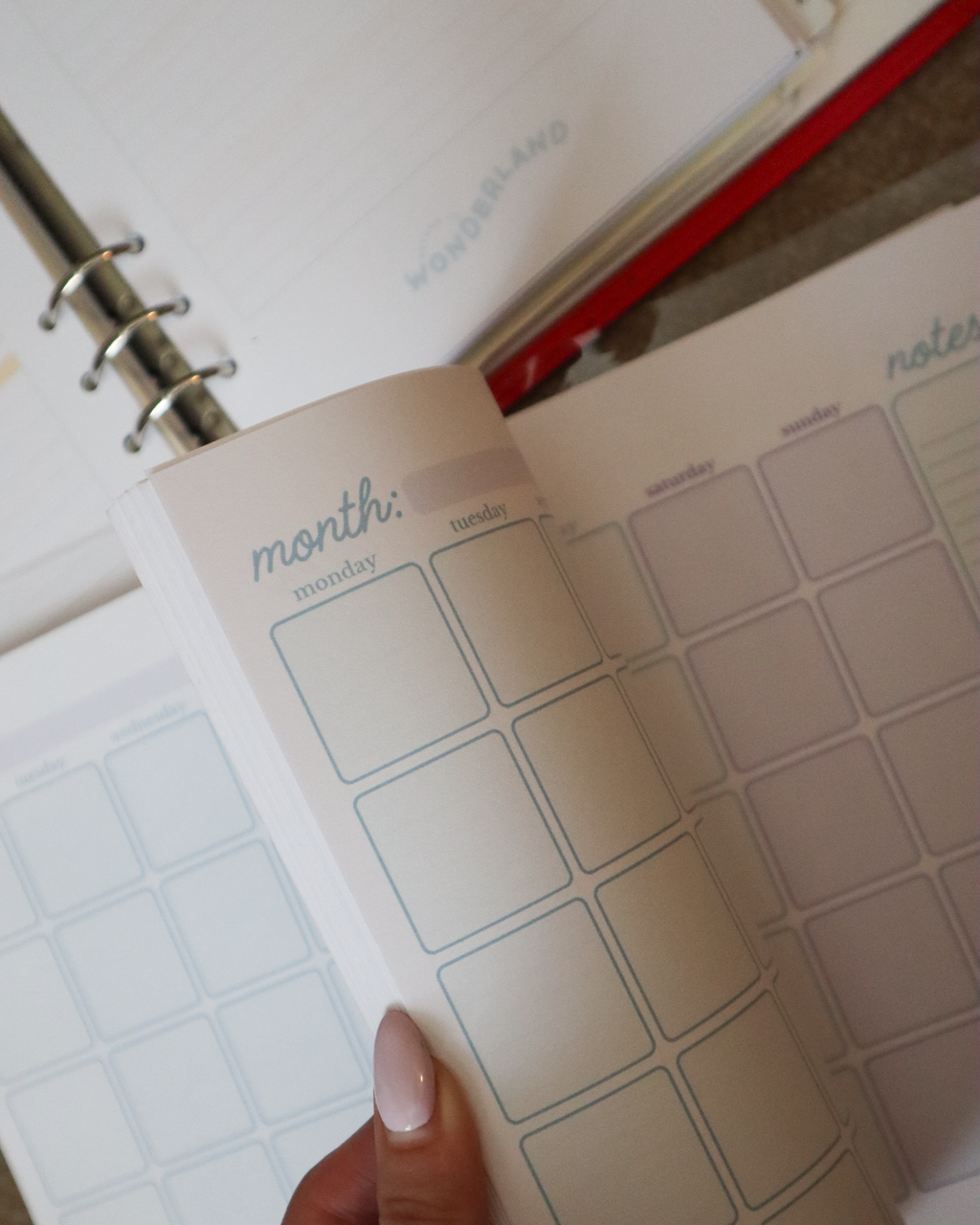 A5 Transparent Binder - to fit Filofax Inserts