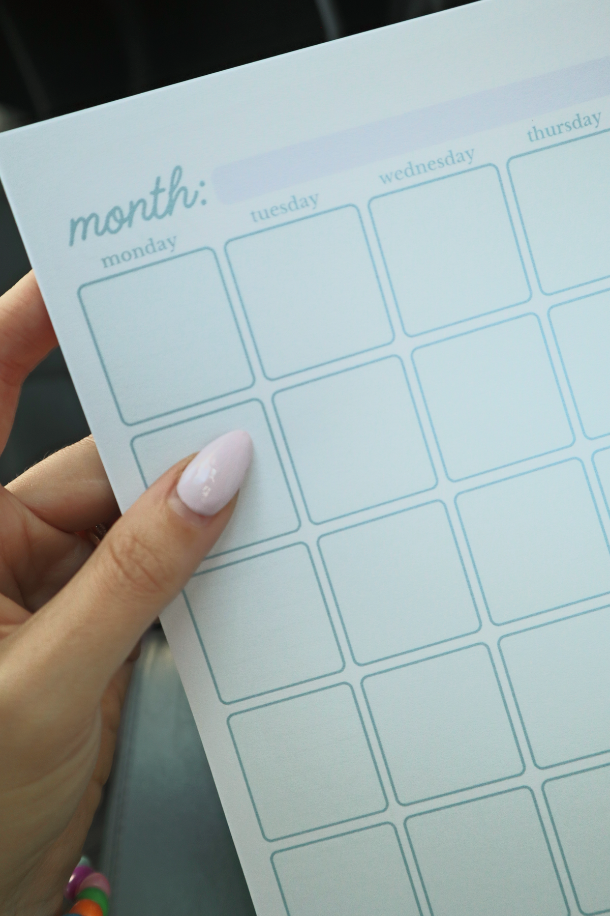 Month-To-View Planner A5 Planner Inserts - Undated