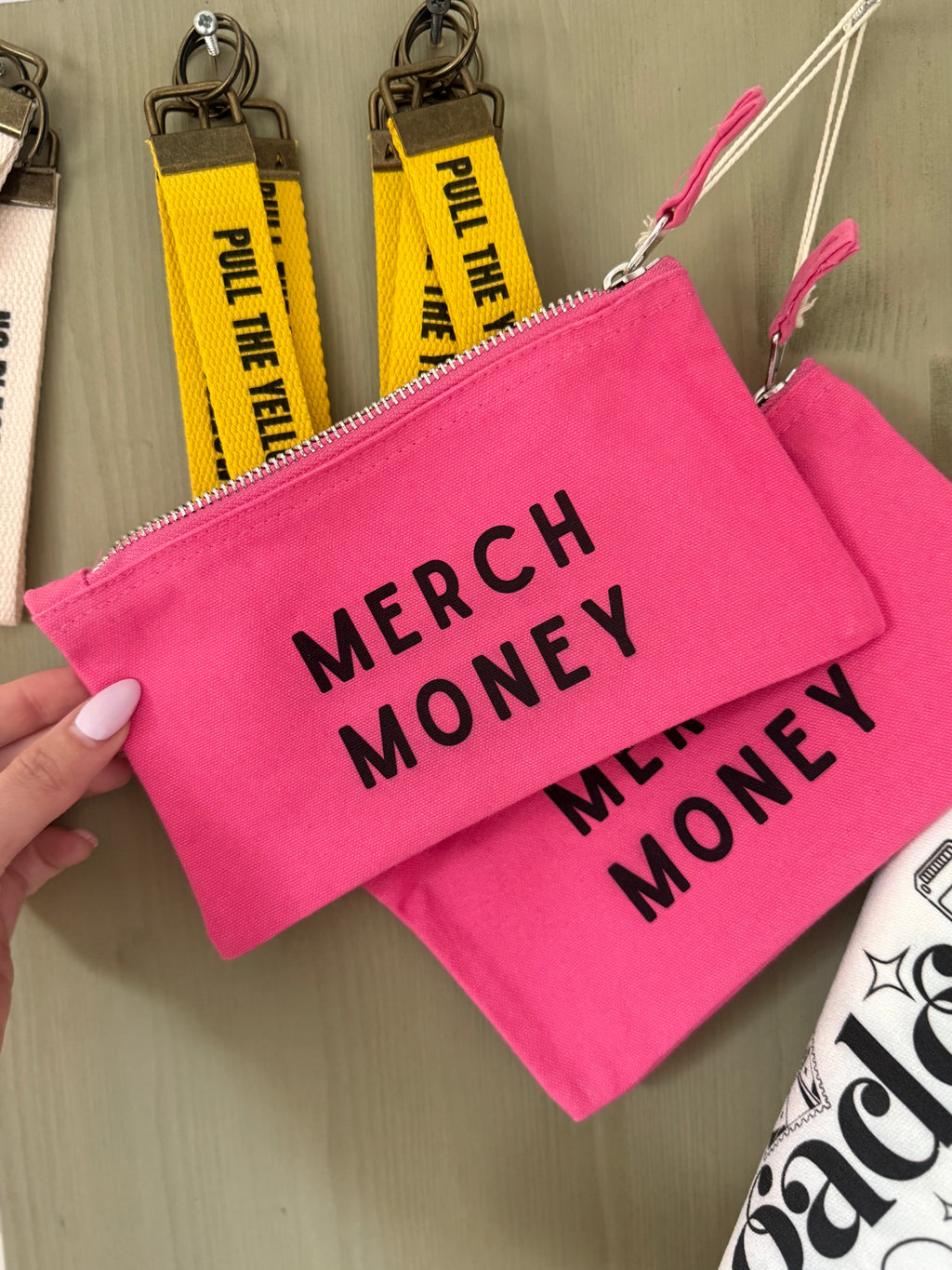 Small Accessory Zip Pouch - Merch Money Design